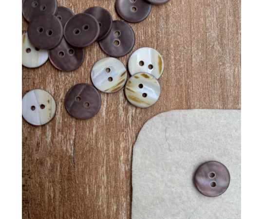 PPY kagyló gomb - színes