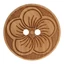 Virágmintás fa gomb